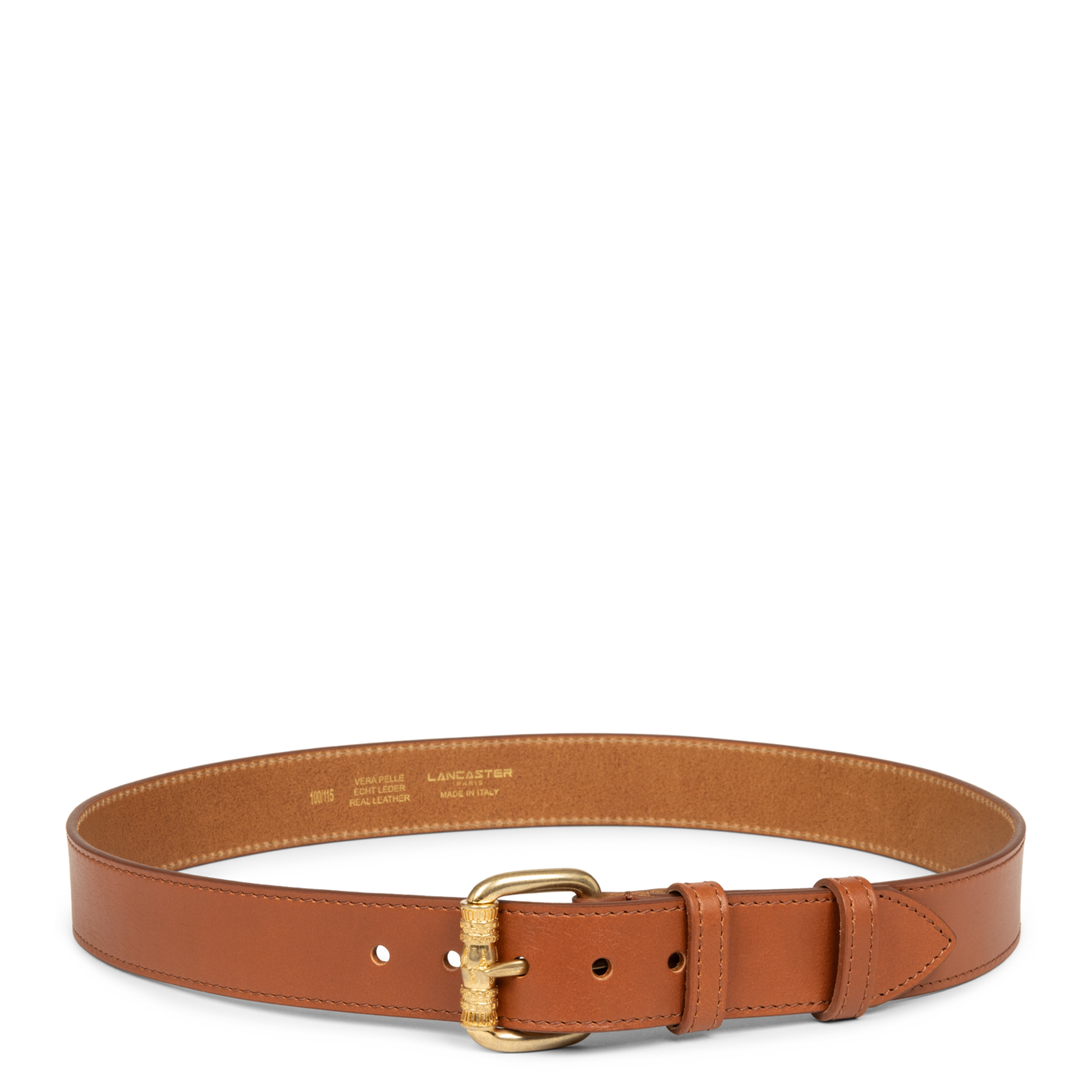 Ceinture - Ceinture Cuir Lisse Femme #couleur_camel