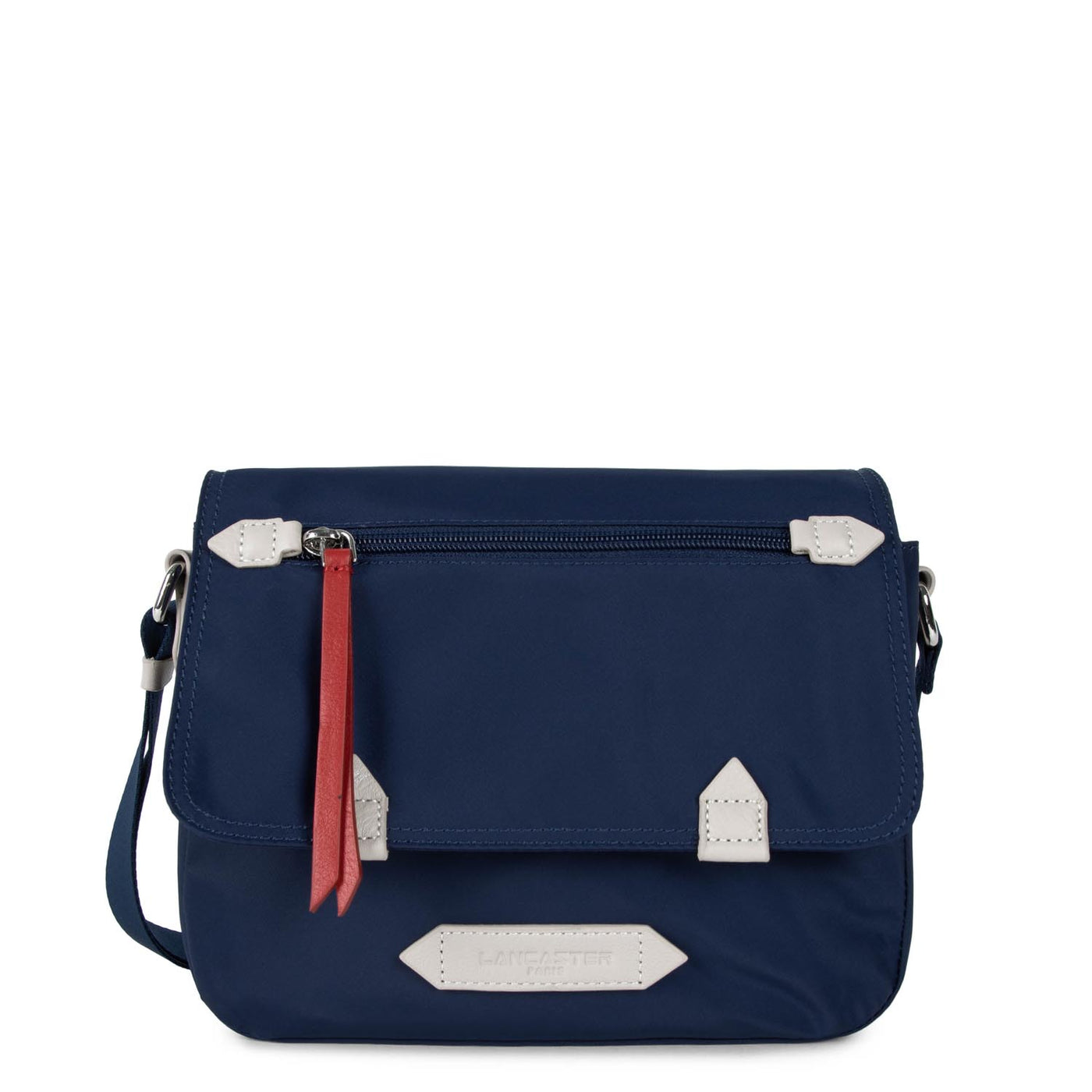 sac gibecière - basic sport #couleur_bleu-fonc-beige-rouge