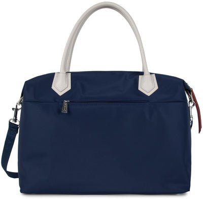 sac cabas main - basic sport #couleur_bleu-fonc-beige-rouge