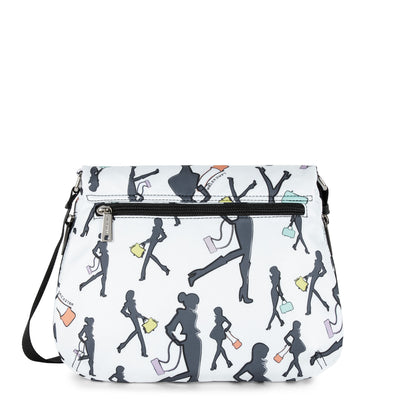 sac besace - basic pompon #couleur_blanc-multi