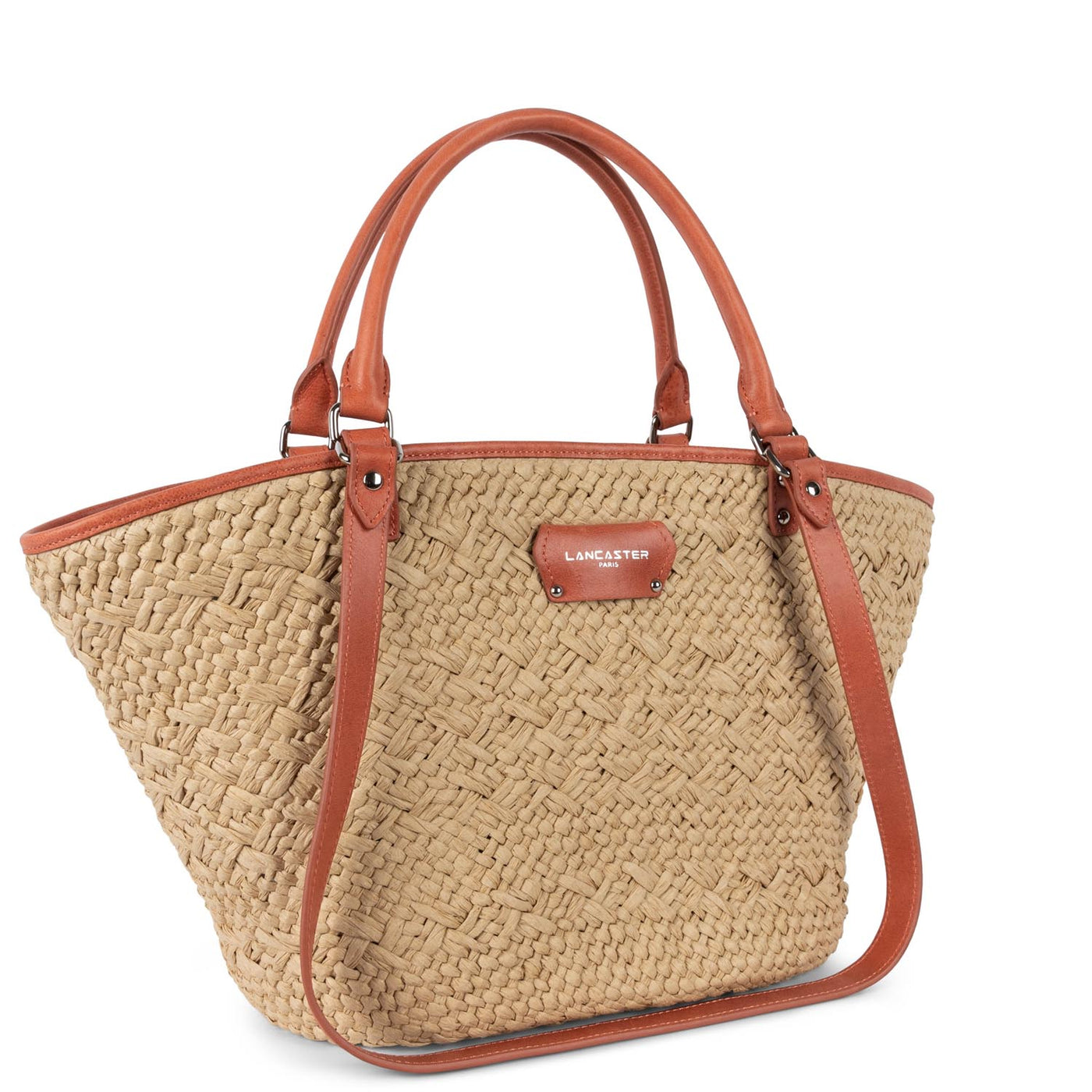 sac cabas main - actual osier #couleur_beige-cognac