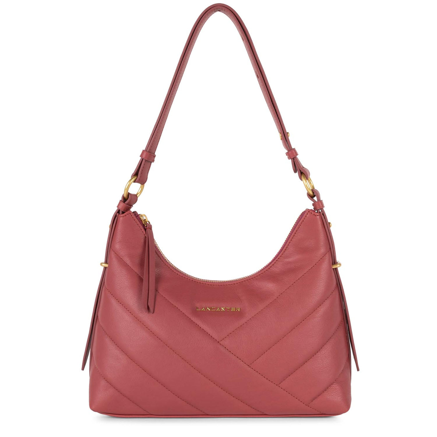 petit sac hobo - soft matelassé #couleur_framboise