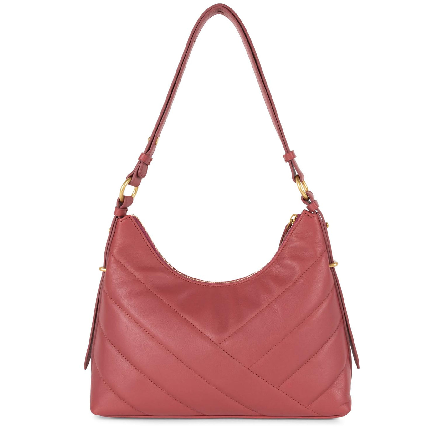 petit sac hobo - soft matelassé #couleur_framboise