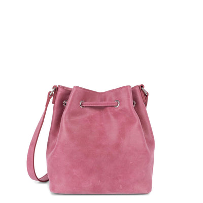 sac seau - country fringe #couleur_fuxia