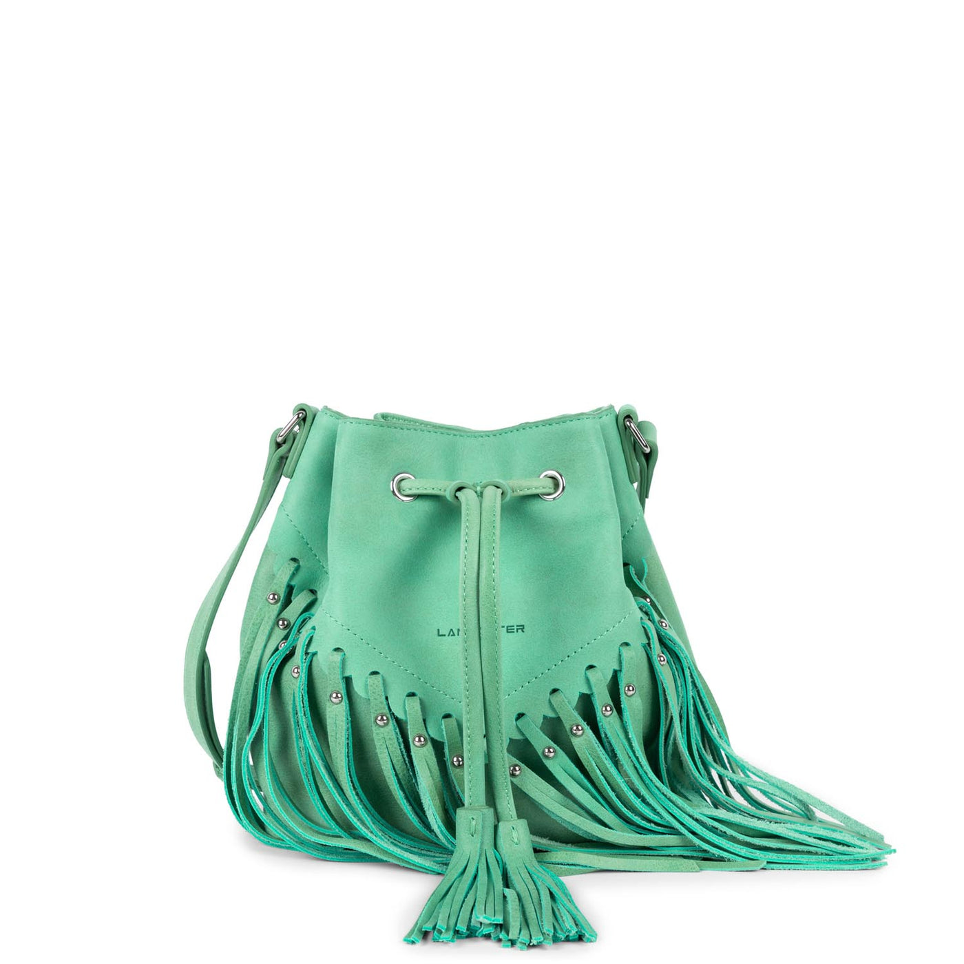 sac seau - country fringe #couleur_turquoise