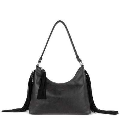 sac hobo - country fringe #couleur_noir