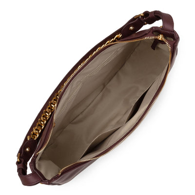 grand sac hobo - aria #couleur_bordeaux