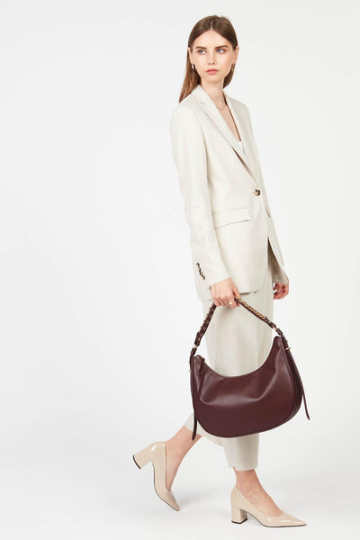 grand sac hobo - aria #couleur_bordeaux